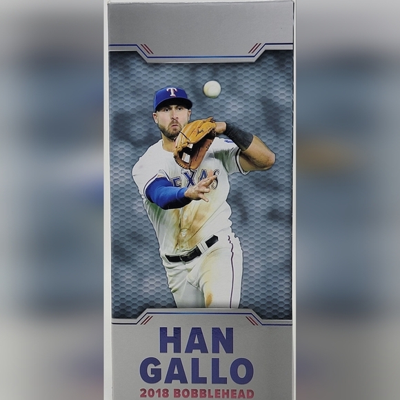Joey Gallo Texas Rangers Han Gallo Star Wars SGA Bobblehead 2018 NIB LA Dodgers - Picture 8 of 12